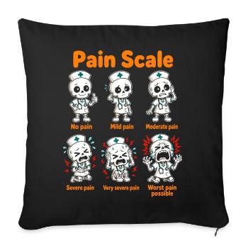 Nurse Nurse Halloween - Sofa pillowcase 17,3'' x 17,3'' (45 x 45 cm) - black - Front