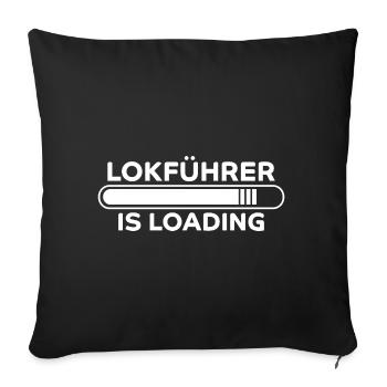 Lokführer Spruch Eisenbahn Witz Lokführer Geschenk - Sofakissenbezug 45 x 45 cm - Schwarz - Vorne