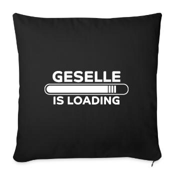 Geselle Spruch Lustiges Gesellenprüfung Geschenk - Sofakissenbezug 45 x 45 cm - Schwarz - Vorne