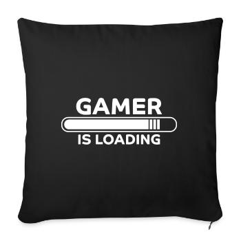 Gamer Spruch Gaming Nerd Lustiges Gamer Geschenk - Sofakissenbezug 45 x 45 cm - Schwarz - Vorne