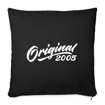 Original 2005 Cadeau D'anniversaire 2005 - Housse de coussin décorative 45 x 45 cm - noir - Devant