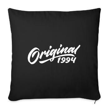 Original 1994 Birthday Gift 1994 - Sofa pillowcase 17,3'' x 17,3'' (45 x 45 cm) - black - Front