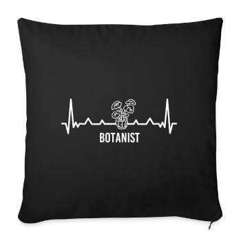 La vie botanique - Housse de coussin décorative 45 x 45 cm - noir - Devant