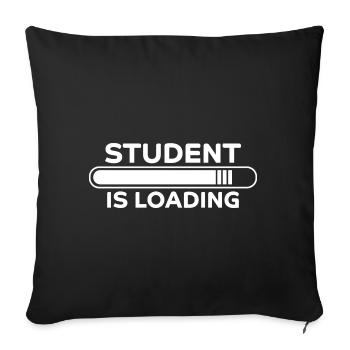 Student Spruch Uni Universität Student Geschenk - Sofakissenbezug 45 x 45 cm - Schwarz - Vorne