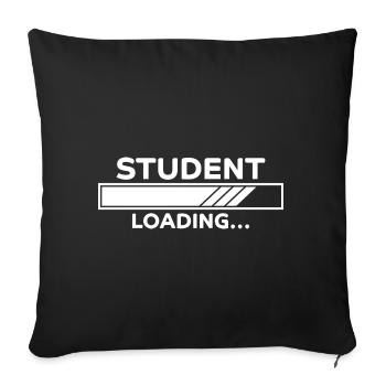 Student Spruch Uni Universität Student Geschenk - Sofakissenbezug 45 x 45 cm - Schwarz - Vorne