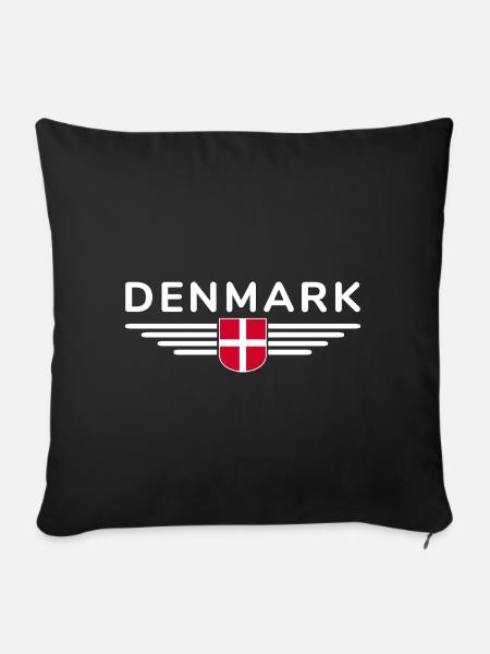 Ich liebe Dänemark, Design Outfit T Shirt - Pudebetræk 45 x 45 cm - sort