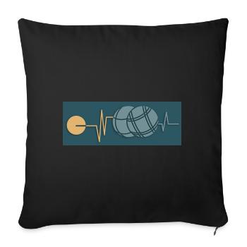 Petanque Petanque Geschenke für einen Petanque - Sofakissenbezug 45 x 45 cm - Schwarz - Vorne