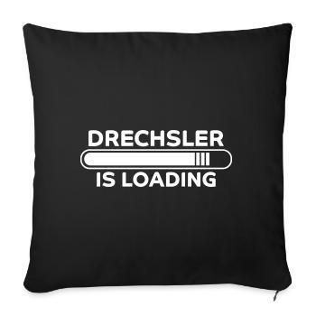 Drechsler Spruch Job Lustiges Drechsler Geschenk - Sofakissenbezug 45 x 45 cm - Schwarz - Vorne