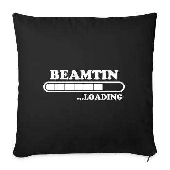 Beamtin Spruch Verbeamtung Büro Beamtin Geschenk - Sofakissenbezug 45 x 45 cm - Schwarz - Vorne