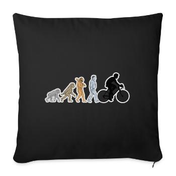 Evolution of bike Men Black grunge - Sofakissenbezug 45 x 45 cm - Schwarz - Vorne