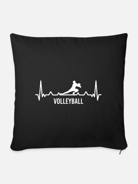 Volleyball Dig - Sofakissenbezug 45 x 45 cm - Schwarz