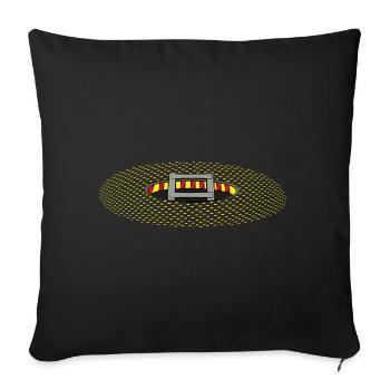 LE VOILÀ - Housse de coussin décorative 45 x 45 cm - noir - Devant