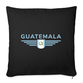 J’aime le Guatemala, T-shirt Style Design - Housse de coussin décorative 45 x 45 cm - noir - Devant