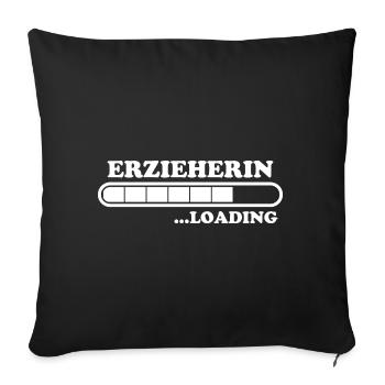 Erzieherin Spruch Job Lustiges Erzieherin Geschenk - Sofakissenbezug 45 x 45 cm - Schwarz - Vorne