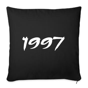 1997 28th Anniversary Gift 1997 Retro 1997 - Sofa pillowcase 17,3'' x 17,3'' (45 x 45 cm) - black - Front