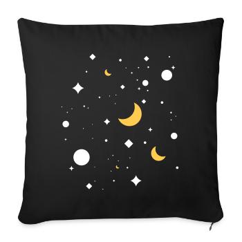 Sternenhimmel - Sofakissenbezug 45 x 45 cm - Schwarz - Vorne