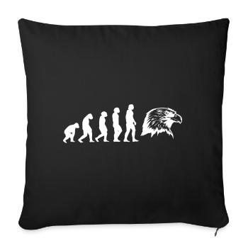 Evolution Falkner - Sofakissenbezug 45 x 45 cm - Schwarz - Vorne