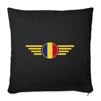 I Love Romania, Elegance Style Design T-Shirt - Sofa pillowcase 17,3'' x 17,3'' (45 x 45 cm) - black - Front