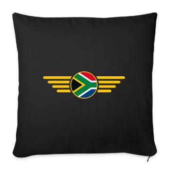 I Love South Africa, Elegance Style Design T-Shirt - Sofa pillowcase 17,3'' x 17,3'' (45 x 45 cm) - black - Front