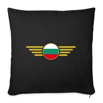 J’aime la Bulgarie, Style Design T-shirt, Vêtements - Housse de coussin décorative 45 x 45 cm - noir - Devant