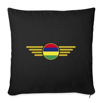 I Love Mauritius, Elegance Style Design T-Shirt - Sofa pillowcase 17,3'' x 17,3'' (45 x 45 cm) - black - Front