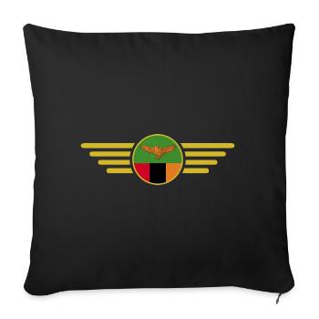 I Love Zambia, Elegance Style Design T-Shirt - Sofa pillowcase 17,3'' x 17,3'' (45 x 45 cm) - black - Front