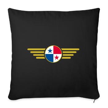 Ich liebe Panama, Eleganz Stil Design T-Shirt - Sofakissenbezug 45 x 45 cm - Schwarz - Vorne
