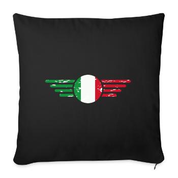 Ich liebe Italien Eleganz Stil Design T-Shirt - Sofakissenbezug 45 x 45 cm - Schwarz - Vorne