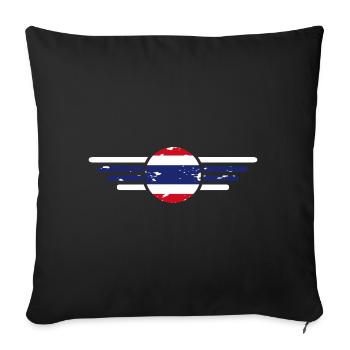 I Love Thailand, Elegance Style Design T-Shirt - Sofa pillowcase 17,3'' x 17,3'' (45 x 45 cm) - black - Front