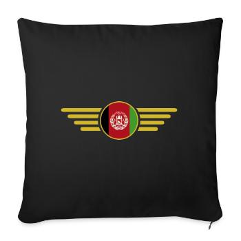 I Love Afghanistan, Elegance Style Design T-Shirt - Sofa pillowcase 17,3'' x 17,3'' (45 x 45 cm) - black - Front