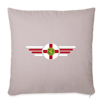 J’aime Aurigny, T-shirt design de style élégance - Housse de coussin décorative 45 x 45 cm - taupe clair - Devant
