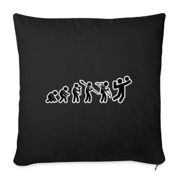 Evolution Volleyball Black Grunge - Sofa pillowcase 17,3'' x 17,3'' (45 x 45 cm) - black - Front