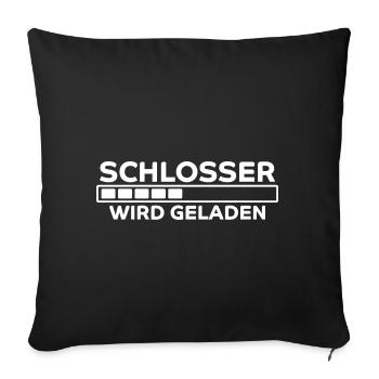 Schlosser Spruch Beruf Lustiges Schlosser Geschenk - Sofakissenbezug 45 x 45 cm - Schwarz - Vorne