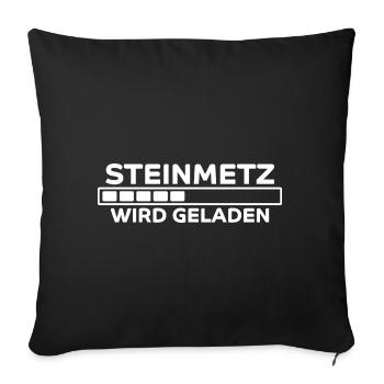 Steinmetz Spruch Beruf Lustiges Steinmetz Geschenk - Sofakissenbezug 45 x 45 cm - Schwarz - Vorne