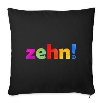 ZEHN 10 JAHRE JUNGE 10. GEBURTSTAG - Sofakissenbezug 45 x 45 cm - Schwarz - Vorne