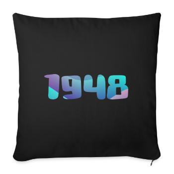 1948 Birthday Gift Vintage 1948 Retro 1948 - Sofa pillowcase 17,3'' x 17,3'' (45 x 45 cm) - black - Front