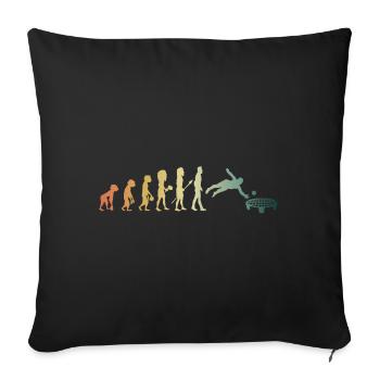 Spikeball - Evolution of Roundnet - Sofakissenbezug 45 x 45 cm - Schwarz - Vorne