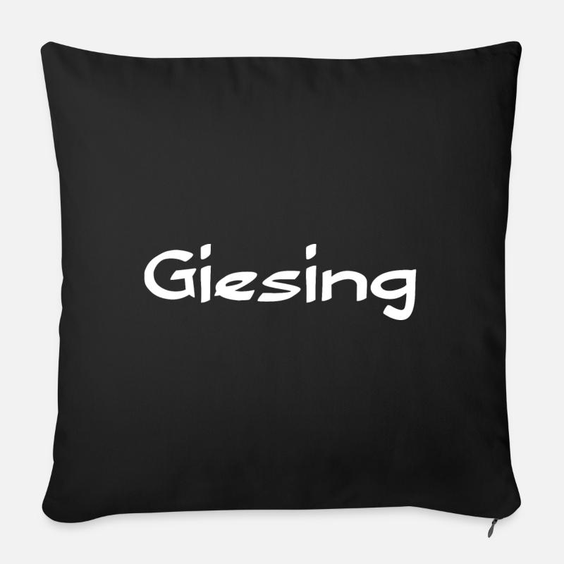 Bayern Giesing bayrisch Motive Geschenk - Sofakissenbezug 45 x 45 cm - Schwarz