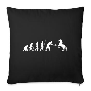 Great design for horsesmith hoofsmith - Sofa pillowcase 17,3'' x 17,3'' (45 x 45 cm) - black - Front