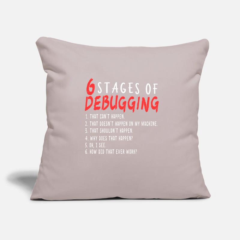 Debugging Definition Programmer I Troubleshooting Sofa pillowcase 17,3'' x 17,3'' (45 x 45 cm)