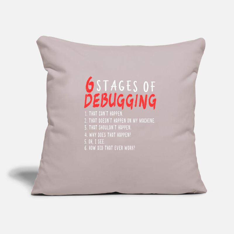 Debugging Definition Programmer I Troubleshooting Sofa pillowcase 17,3'' x 17,3'' (45 x 45 cm)
