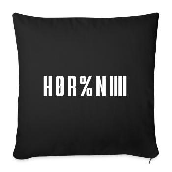 HOR%NIIIIII Funny Outfit - Sofa pillowcase 17,3'' x 17,3'' (45 x 45 cm) - black - Front