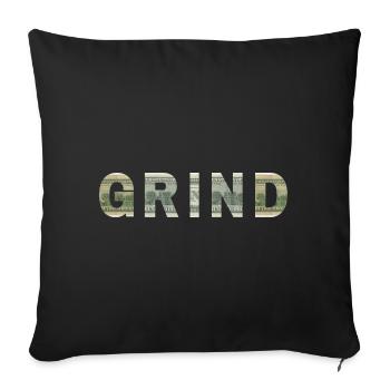 Moudre Dollar Bill Texture Motivation Inspiration - Housse de coussin décorative 45 x 45 cm - noir - Devant
