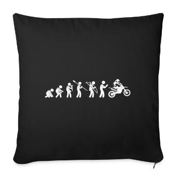Evolution Motocross - Sofa pillowcase 17,3'' x 17,3'' (45 x 45 cm) - black - Front