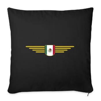 Mexico T-Shirt Design Culture & Tradition - Sofa pillowcase 17,3'' x 17,3'' (45 x 45 cm) - black - Front