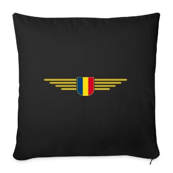Bukarest T Shirt für Rumänien Fans Outfit - Sofakissenbezug 45 x 45 cm - Schwarz - Vorne