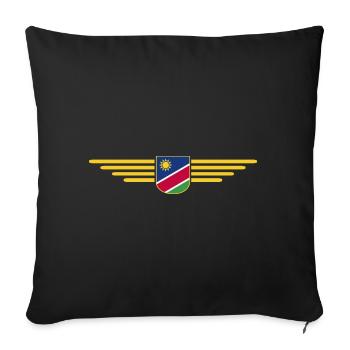 Namibia T-Shirt for Fans and Travelers - Sofa pillowcase 17,3'' x 17,3'' (45 x 45 cm) - black - Front