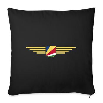 Fans des Seychelles : des t-shirts pour rêver sur l’île - Housse de coussin décorative 45 x 45 cm - noir - Devant