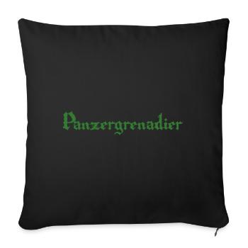 Panzergrenadier Soldaten Armee Truppengattung - Sofakissenbezug 45 x 45 cm - Schwarz - Vorne