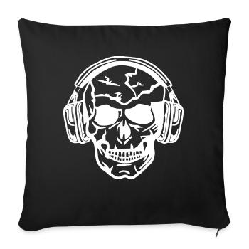 Music Musical Instruments Singing - Sofa pillowcase 17,3'' x 17,3'' (45 x 45 cm) - black - Front